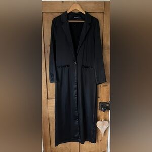 Nasty Gal Long Satin Jacket